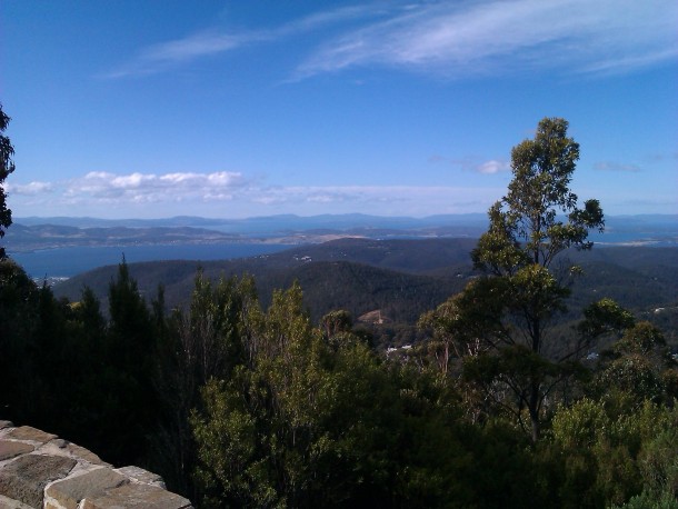 View from Mt Wellington Tasmania 