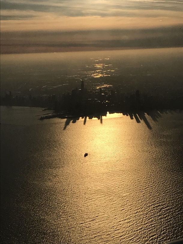 View from my flight into Chicago