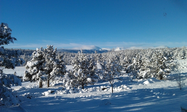 View from my porch in Central Oregon taken last winter 