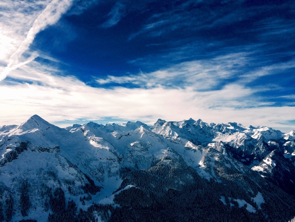 View from Stoos in Switzerland 