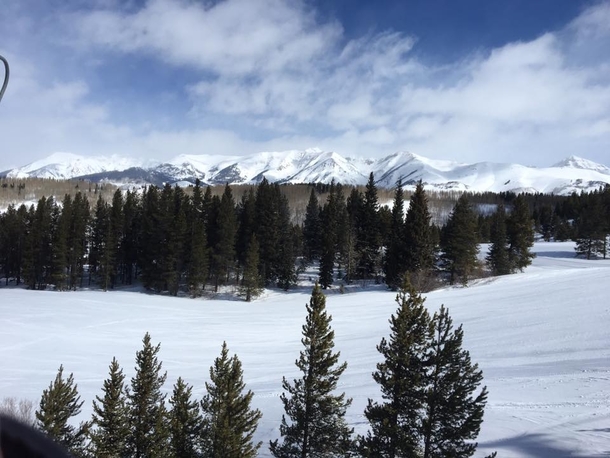 View from the lift in Crested Butte CO 