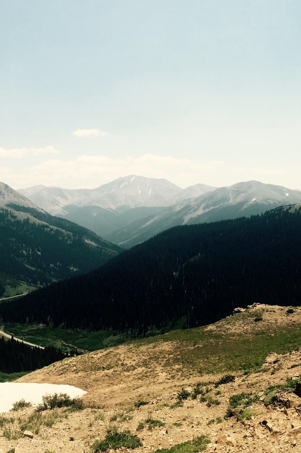View from the summit of Independence Pass CO Makes the hairpin turns worth it 