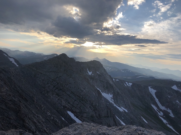 View from the top of Mount Evans Colorado 