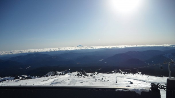 View From Timberline OR on Sunday 