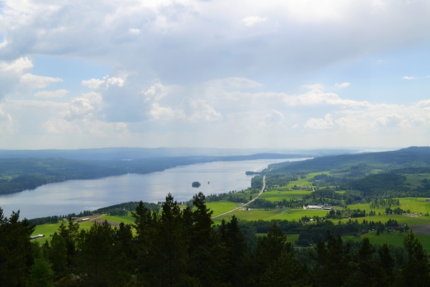 View from watchtower near Sunne Sweden 
