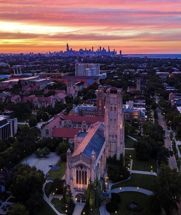 View of downtown from the University of Chicago