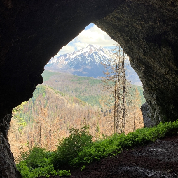 View of Mt Jefferson from Boca Cave on Triangulation Peak OR 