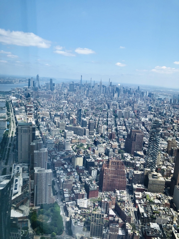 View of NYC from One World Trade Center
