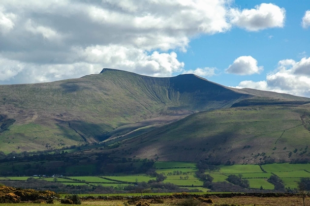 View of Pen Y Fan from the Brecon Beacons - Wales 