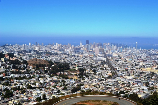 View of San Francisco from Twin Peaks 