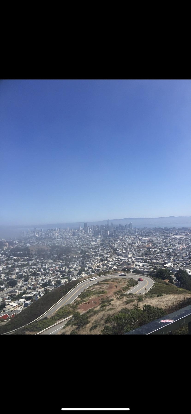 View of SanFrancisco from twin peaks from my iPhone