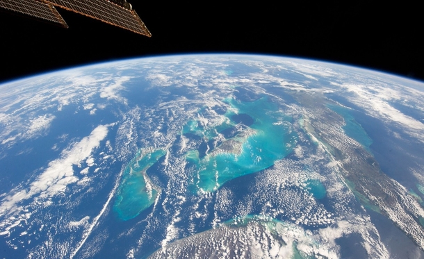 View of The Bahamas from the ISS taken January   by a member of Expedition  