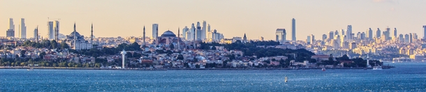 View of the European side of Istanbul from the southern entrance to the Bosphorus by Ben Morlok 