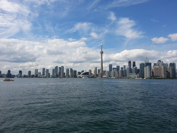 View of the skyline from Toronto Island 