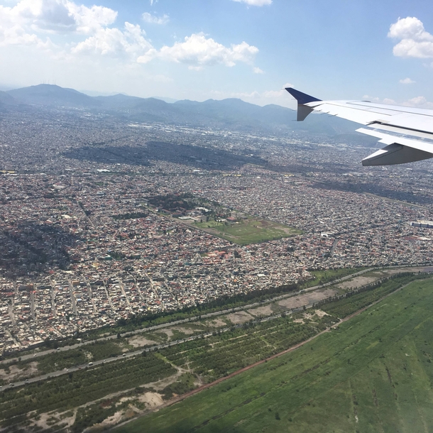View over northern Mexico City