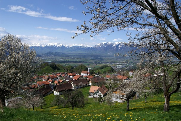 Village Fraxern in Austria 