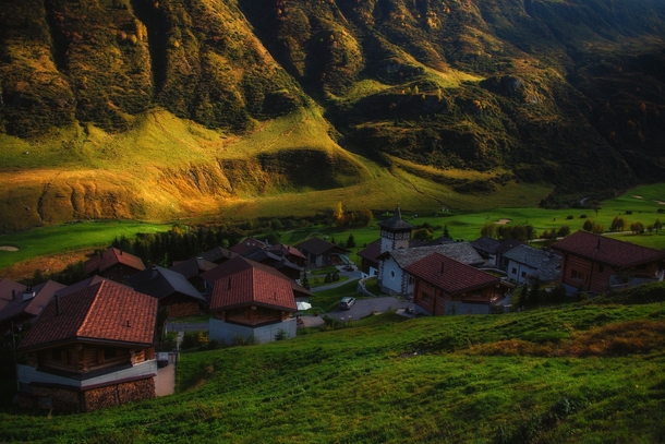 Village in Camischolas Switzerland by Svetlana Peric 