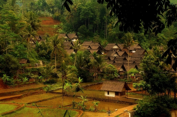 Village in Java Indonesia 