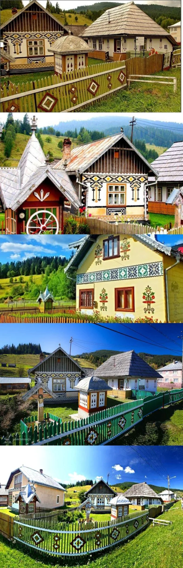 Village in Romania where its mandatory to keep the tradition of painting houses