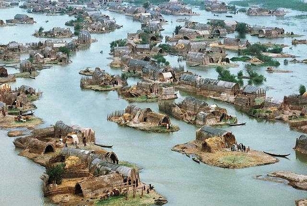 Village life in the marshes of Iraq best res I can find