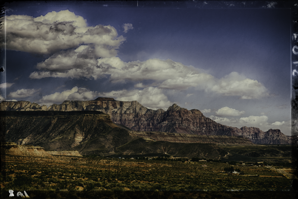 Vintage Utah - Heading towards Zion National Park 