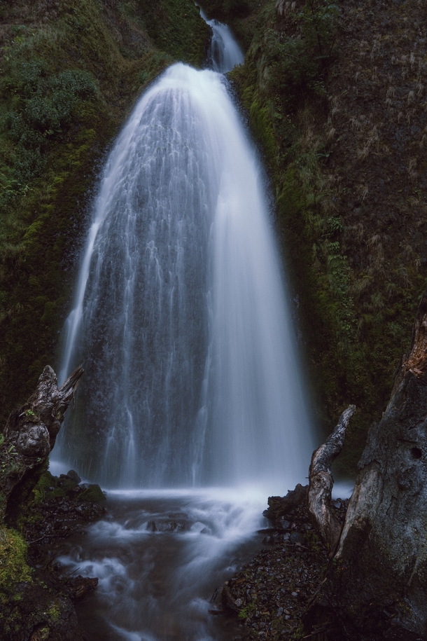 Wahkeena Falls in the Columbia River Gorge OR 