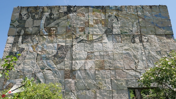 Walls of Pioneer Camp Spitak Armenia