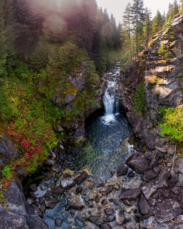 Warm Springs Creek Falls in the Selway-Bitterroot Wilderness Idaho 