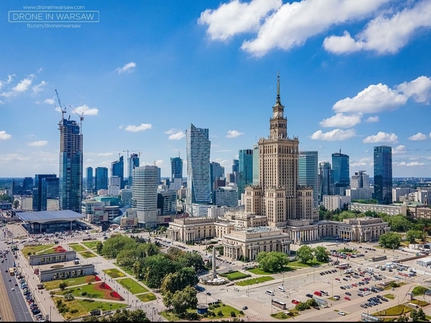 Warsaw city centre Poland