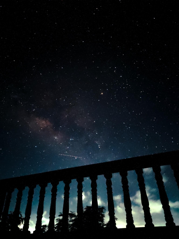 Was trying to capture the stars with a phone and I am really surprised I got this with my first shot and after few edits with Lightroom here the final result