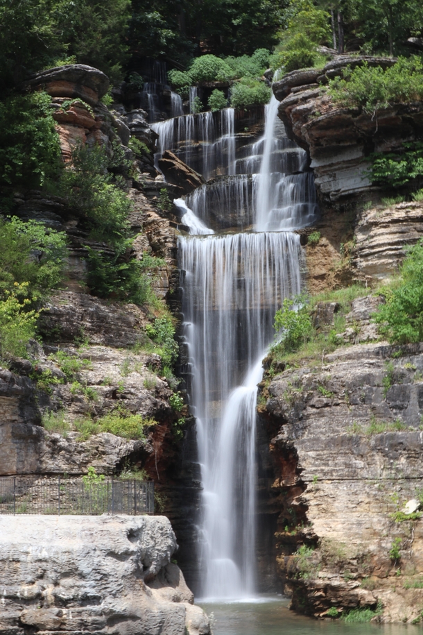 Waterfall at Dogwood Canyon Missouri US 