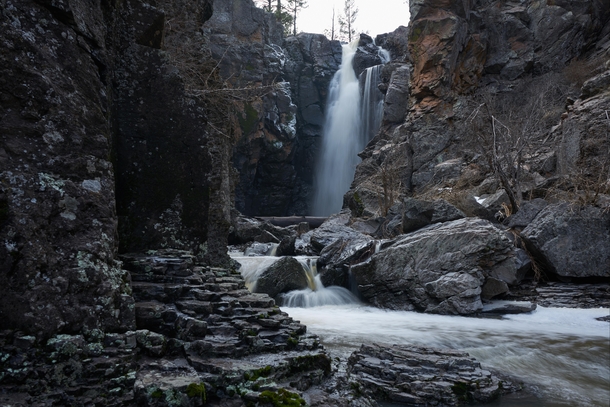Waterfall Hidden in Coconino National Forest Arizona 