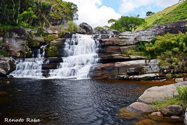 Waterfall of the fairy city of Teresopolis Brazil 