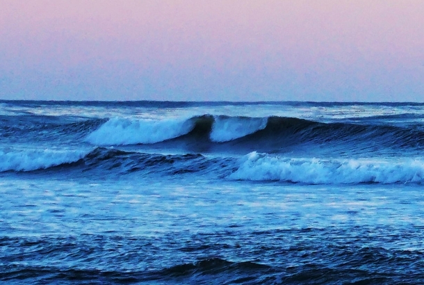Waves coming Santa Barbara California 