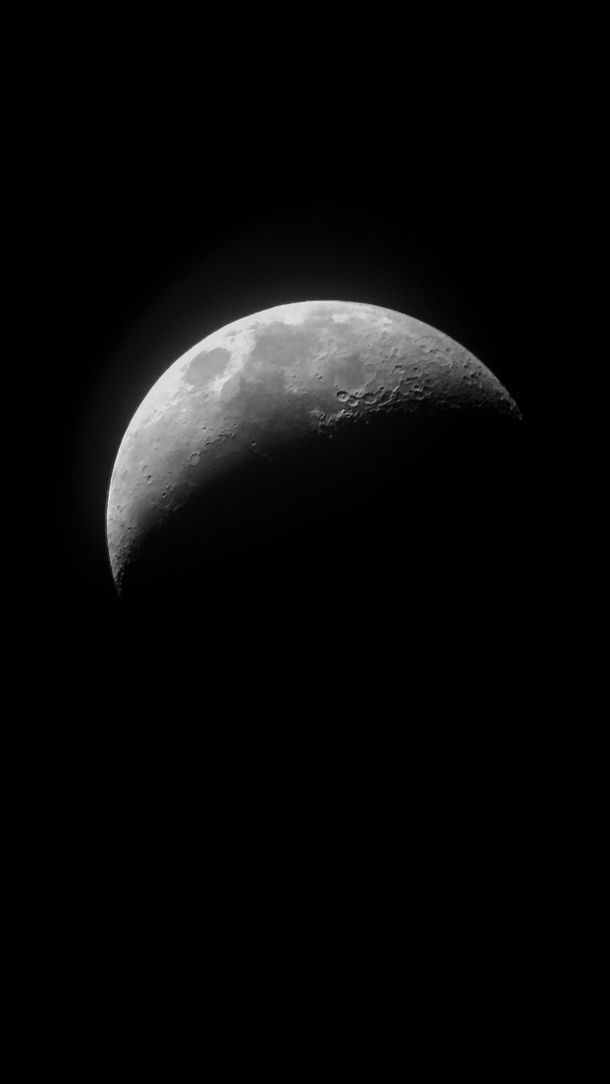Waxing Crescent  Made it with my phone 