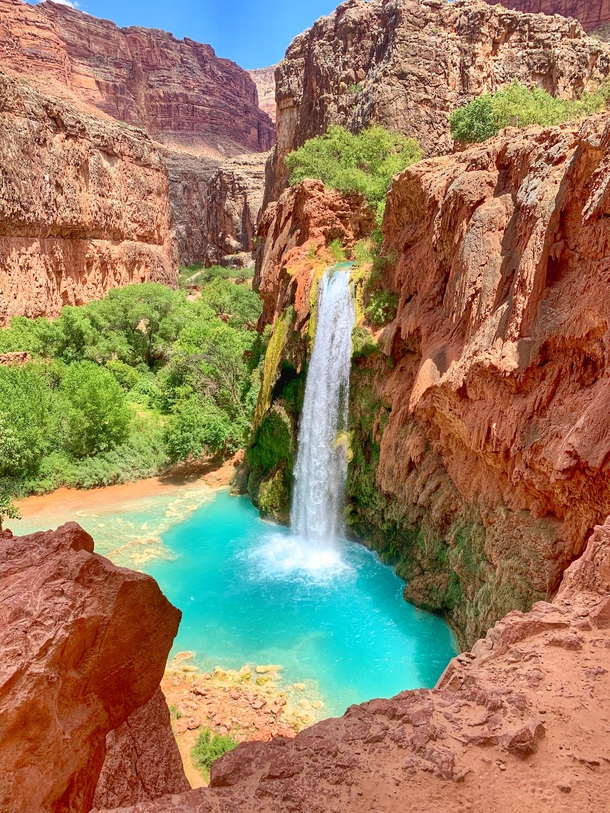 We got to see natural waterworks instead of man-made fireworks on July th weekend - Supai AZ USA 