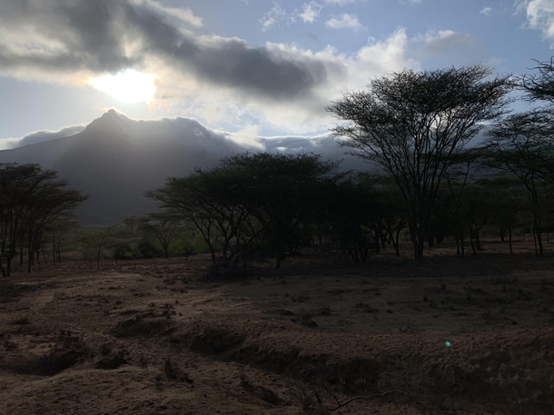 Went on an archaeological excavation this summer and caught this beautiful sunrise on a crisp cool morning South Horr Kenya x 