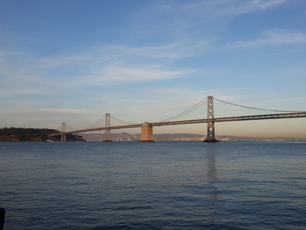 Western Span of the Bay Bridge from the Embarcadero Ferry Terminal 