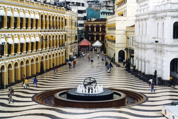 Where Portugal Meets China Senado Square in Macau 