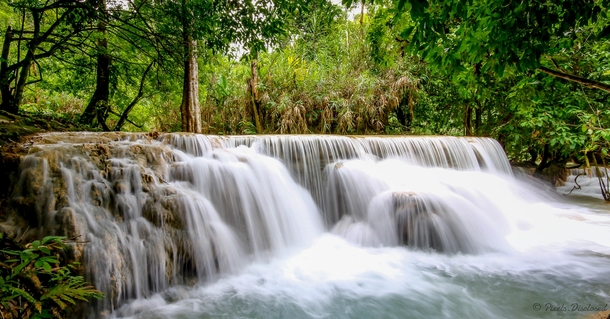While it isnt Plitvie - Croatia Laos boasts some stunning waterfalls in this tropical paradise - Tad Sae Falls 