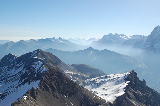 While were on the topic of mountains Schilthorn Switzerland Taken by me 
