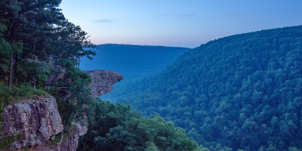 Whitaker Point in the Ozark Mountains 