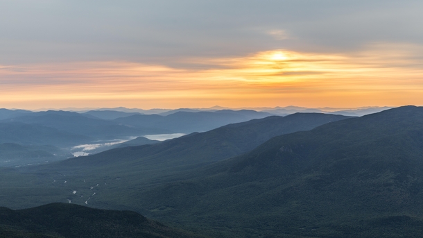 White Mountains of New Hampshire at Sunrise 