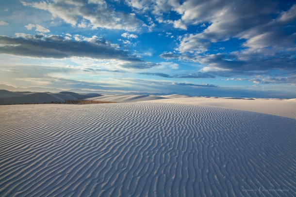 White Sands in New Mexico by Ronald M 