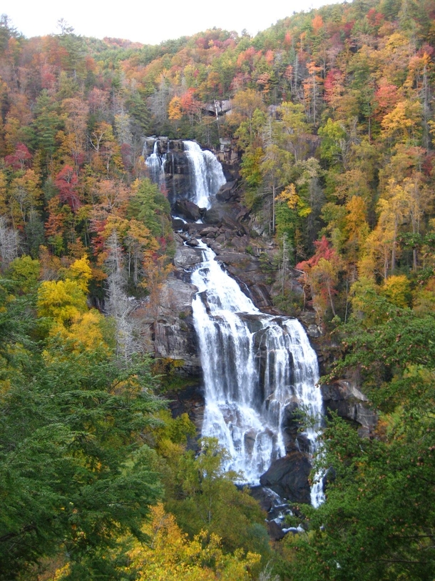 Whitewater Falls North Carolina in its fall splendor 