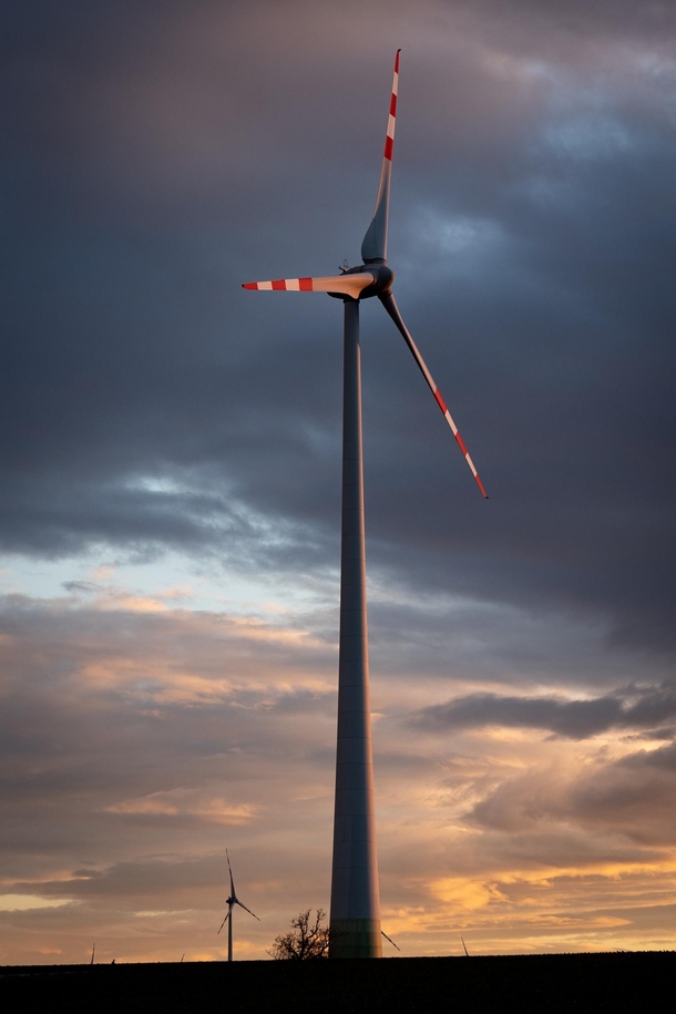 Wind turbine in Zurndorf Austria 