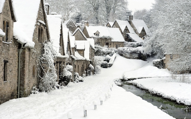 Winter in Bibury England 