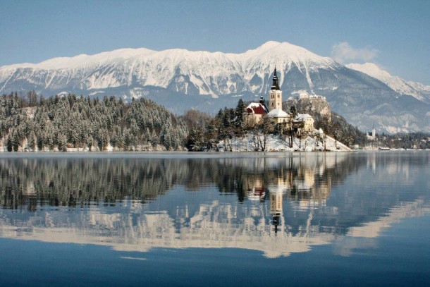 Winter in Bled Slovenia 