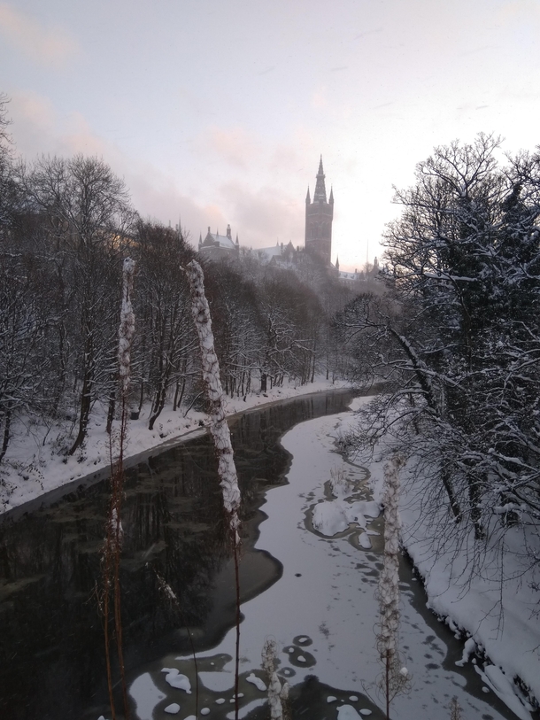 Winter in Glasgow Scotland 