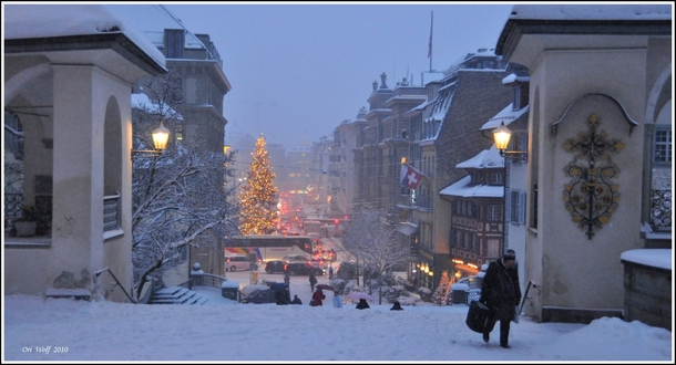 Winter in Lucerne Switzerland 